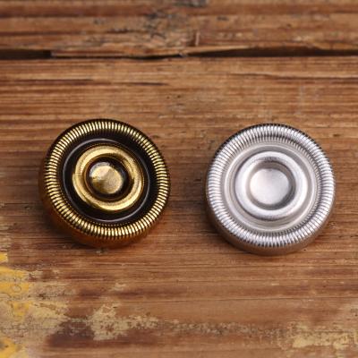 China Other Designer Metal Button Shank Vintage Gold Silver Circle Heavy MUKU Original Sewing Accessories Wholesale Drop Shipping for sale