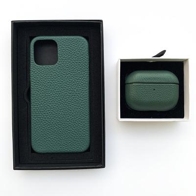 China For factory sale 2021 airpod pro genuine leather protective earphone case hot luxury outlet design for Airpods for sale