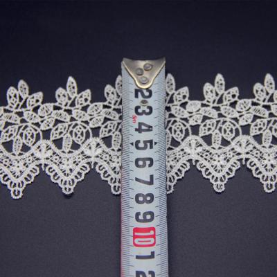 China Factory Hot Selling Viable Embroidery Tulle Lace Trim Polyester Wholesale Lace To Trim Exquisite Clothing Accessories for sale