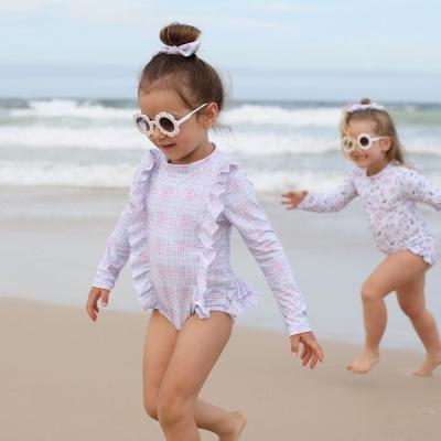 China Custom Breathable Child Swimwear Baby Swimsuit Cute Kids Beach Wear Kids Floral Bikini Swimwear 2022 for sale