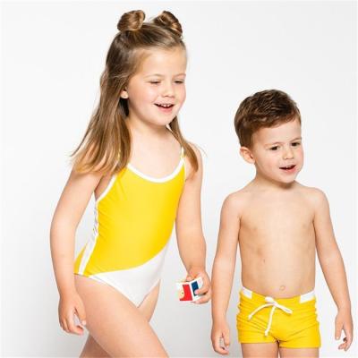 China Low Moq OEM Breathable Custom Swimwear Cute Baby Beachwear America Kids Swimwear Lovely Kids Swimwear for sale