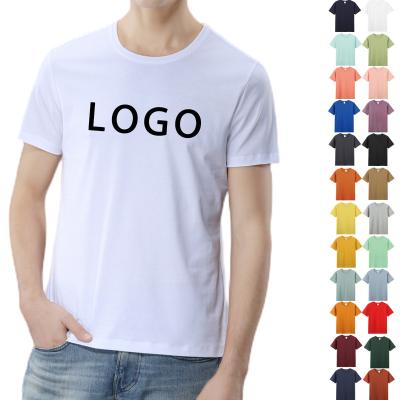 China Custom Made Solid Color High Quality Cotton T-shirt Men Anti-wrinkle T-shirts 100% Printing Plus Size T-shirts for sale