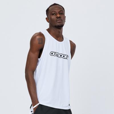 China QUICK DRY Custom Logo Tank Top Mens Muscle Singlet Travel Vest Mens Gym Bodybuilding Fitness Running Sleeveless Running for sale