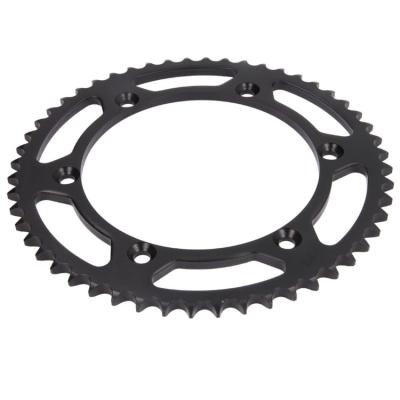 China 45# steel/A3 steel motorcycle 52T rear sprocket 428 for Kawasaki KDX 125 for sale