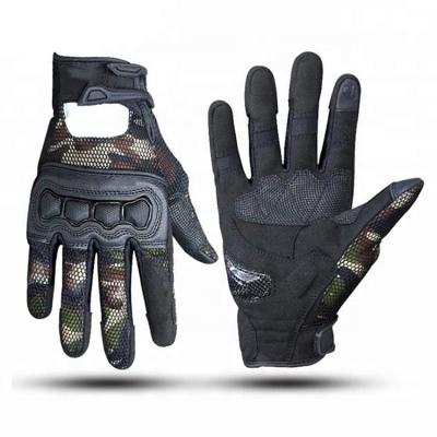 China Breathable Breathable 3D Camouflage Motorcycle Racing Gloves With Touch Screen Driving for sale