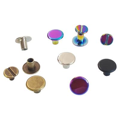 China Viable custom design rivets for handbags hardware metal double side rivet for leather garment for sale