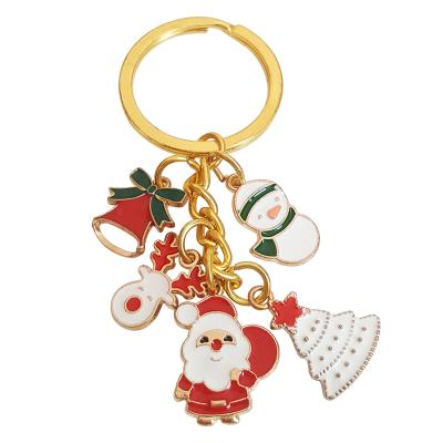 China Fashionable Cute Metal Manufacturer Supply Cheap Fancy Zinc Alloy Christmas Fancy Custom Keychains for sale