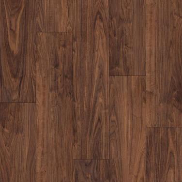 China Customer required classic walnut grain 5.0mm with 1.5mm EVA or IXPE underlay vinyl click SPC flooring for sale