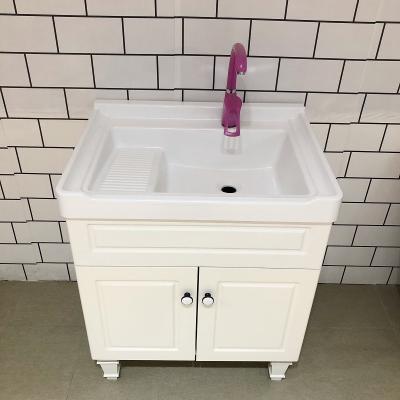 China Easy Clean Wash Clothes Laundry Deep Basin Sink Single Hole Bathroom Laundry Basin for sale