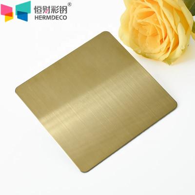 China 316L Stainless Steel 0.3-3Mm Color Acero Inoxidable Hairline Stainless Steel Construction Gold Plated TV Wall Panel 201 304 Steel Sheet for sale