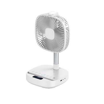 China Aluminum Alloy and ABS Plastic Air Cooling Fan Portable Folding Rechargeable Usb Stand High Quality Fan for Office and Home for sale