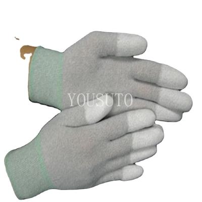 China Best Price Work Glove Safety Polyurethane Palm Fit Coat ESD Coating Antistatic PU Coated Gloves for sale