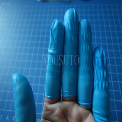 China Oil Resistance Factory Direct Sales Disposable Blue Esd Siliconfree Finger Cradles Nitrile Finger Cover for sale