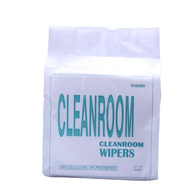 China Factory supply 110g 23cm*23cm industry sustainable direct use wipers lint free 100% polyester cleanroom wiper for sale