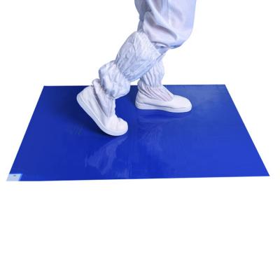 China Eco-friendly Hospital Use Remove Dust Mat Cleanroom Floor Sticky Mat Portable Washable Disposable Decontaminant for sale