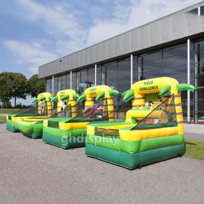 China Carnival Inflatable Air Jungle Durable/Waterproof/Fireproof Jungle Inflatable Games Tossing Games For Rentals Inflatable Basketball Games for sale