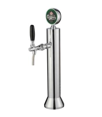 China Fashional single tap stainless steel beer tower beer font for kegerator for sale