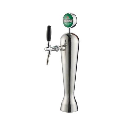 China Beverage Dispenser One Tap Stainless Steel Beer Tower Beer Police Drink Dispenser Beverage Machine for sale