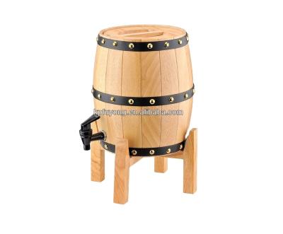 China 3L wine barrel wooden beer kegs for 3L bar for sale