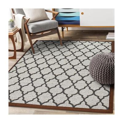 China Living Room Washable Home Area Rug Woven Wool Blanket for sale