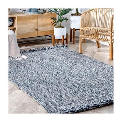 China Washable Polypropylene Braided Woven Living Room Blankets Large Lounge for sale