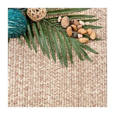 China Washable PP Polypropylene Braided Woven Indoor Outdoor Artificial Jute Blanket Carpet for sale