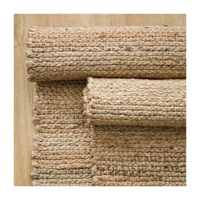 China Washable Jute Blankets Jute Carpets Hand Made for sale