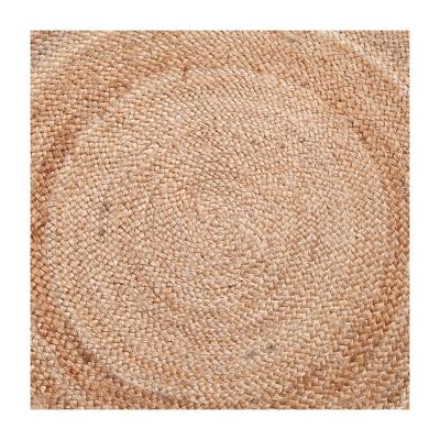 China Washable Jute Blanket Round Braided Jute Round Blankets Around Floor Mats for sale