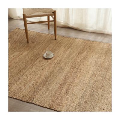 China Washable Natural Water Hyacinth Floor Blankets Round Water Hyacinth Floor Mat for sale