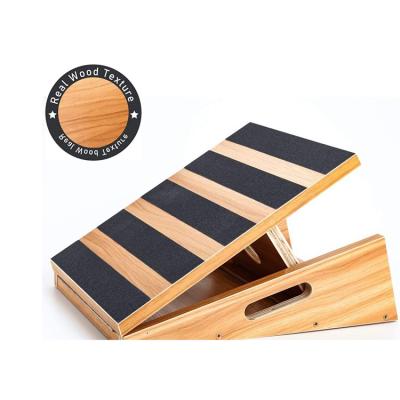 China Eco-friendly Professional Wooden Oblique Board Adjustable Slope And Calf Stretcher Stretch Board Easy To Wear for sale