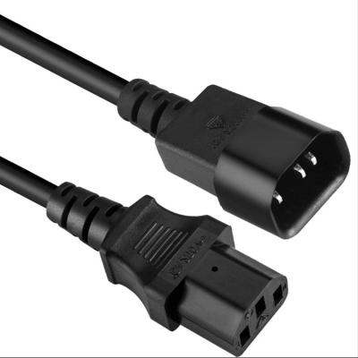 China Home appliance computer power extension cord IEC-60320-C14 to IEC-320-C13 power extension cable for sale