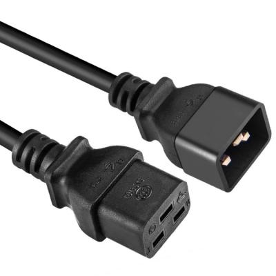 China Home Appliance IEC 60320 C20 to IEC 320 C19 Power Cord for Servers and PDU for sale