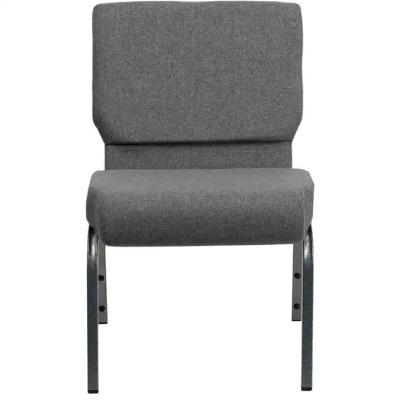 China Stackable Padded Church Chairs Grey Auditorium Seating Chairs For School for sale