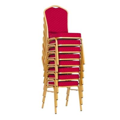 China Fabric Red Banquet Chairs Wedding Stackable Banquet Chairs Wholesale for sale