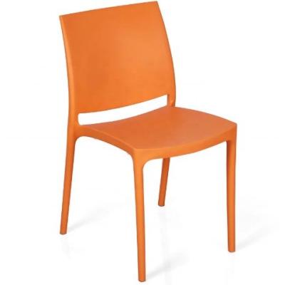 China Hotel Restaurant Dining Chairs with Stackable Design and PP Plastic Material for sale