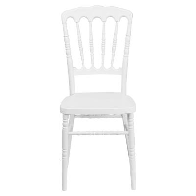 China White Chiavari Chairs Wedding Stackable PP Plastic Chiavari Chairs for sale