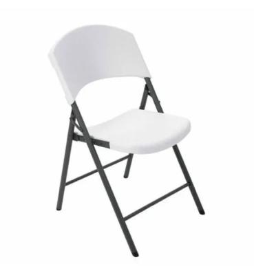 China Wedding HDPE Folding Chair White Plastic Folding Chairs For Hotel Restaurant for sale