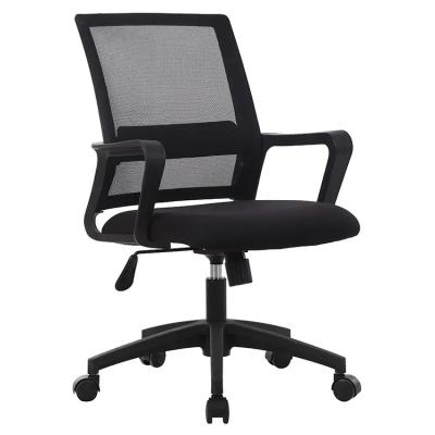 China OEM ODM Adjustable Mesh Fabric Chairs Black Ergonomic Desk Chair for sale