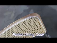 vintage comfortable wood mid century modern rattan chair for restaurant