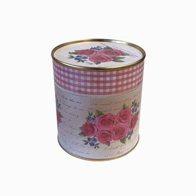 China Recyclable Customized Printing Round Paper Tube For Tea Candle Crayon Packaging for sale