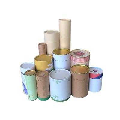 China Recycled Materials Custom Design Food Grade Paper Cardboard Kraft Tube For Packaging for sale