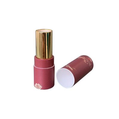 China Recyclable Food Grade Customized Printing Small Paper Tube For Lipstick Packaging for sale