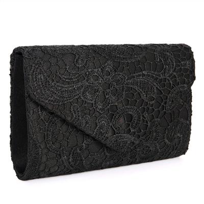 China Elegant Floral Wedding Party High Quality Purse Handbag Lace Party Dinner Bags Women's Clutch Bags Evening Clutch Bag for sale