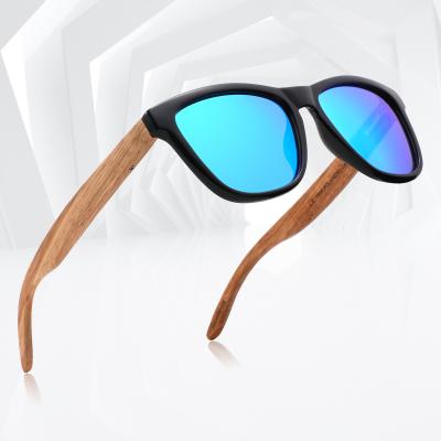 China Fashion Sunglasses 2022 Black Wooden Frame Sun Glasses Polarized Custom Made Wooden Sunglasses For Men for sale