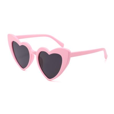 China Hot Selling Custom Fashion Sun Glasses Colored Cheap Heart Logo Sunglasses Eye Frame Sun Glasses For Ladies for sale