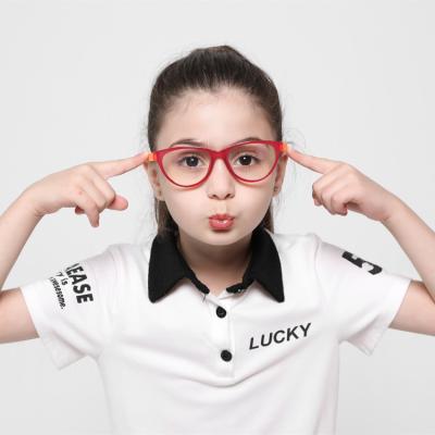 China Hot Selling Kids Glass Children Glasses Kids Flame Light Blue TR90 Glass Light Blocking Children for sale