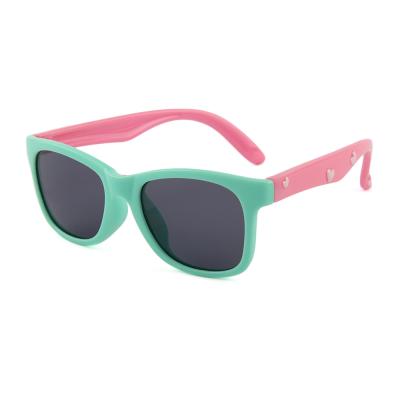 China Fashion Sunglasses New Design Custom Lenses Adjust Shape Baby Kids Safety Flexible Sunglasses for sale