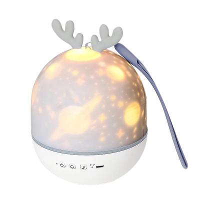 China Light Projector Modern USB Music Birthday Gift Music Box Universe Starry Sky Turn LED Lamp Colorful Flashing Star Up To Kids for sale