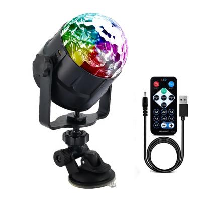 China Modern Disco Led Party Light RGB Home Stage Crystal Magic Ball Light Remote Control Led Light for sale