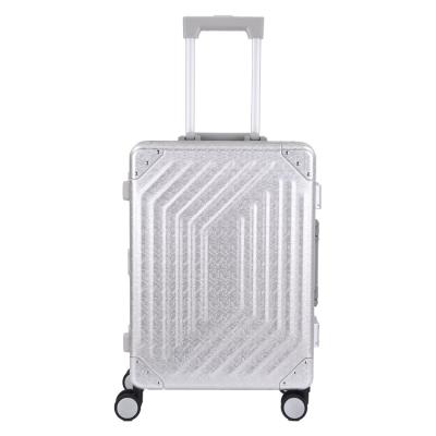 China Aluminum Hot Carry On Travel Luggage , Carbon Fiber Cabin Trolley Suitcase , Hard Case Filling Luggage Set 11E for sale